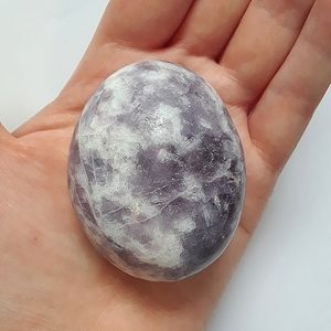 Lepidolite Palm Stone